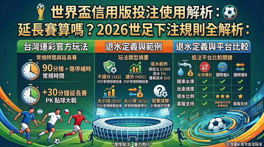 2026世足下注規則全解析