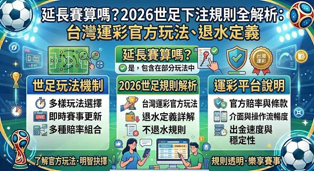 台灣運彩官方玩法、退水定義