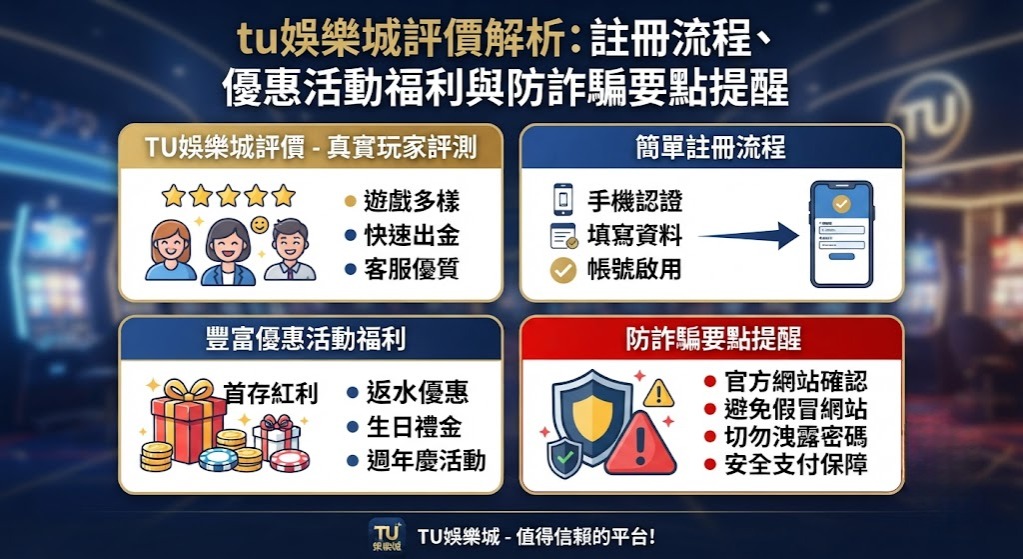 即刻掌握 TU 娛樂城註冊流程與防騙要點