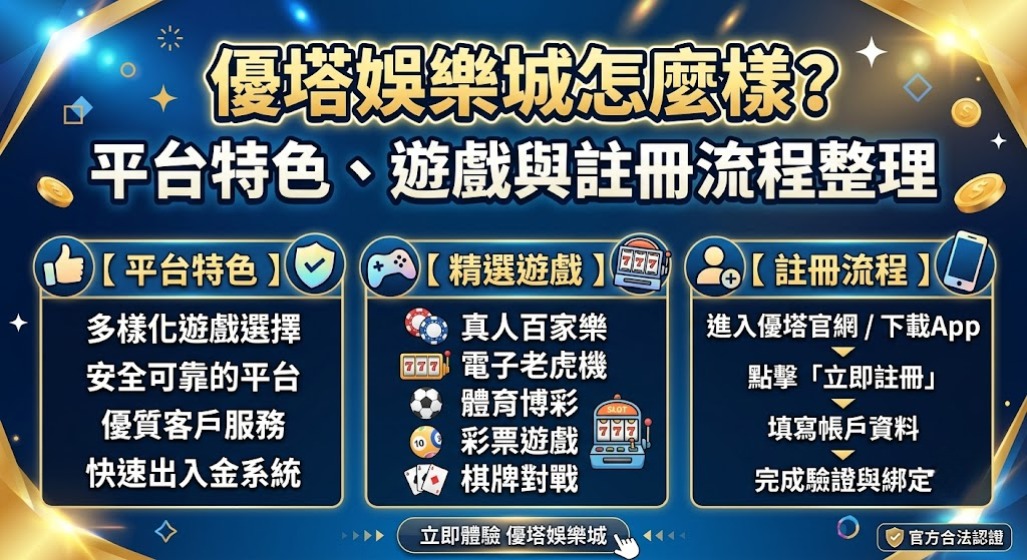 體驗優塔安全穩定的頂級娛樂環境,放心享受刺激!